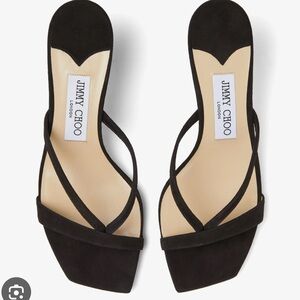 Jimmy Choo Signature Black Maelie Sandals